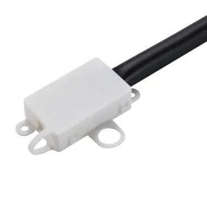 black & white 3 Pole Small Plastic Electrical Junction Box Fast connector for wall lamp fitting