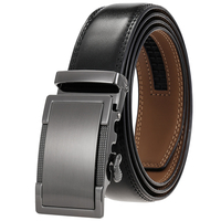 Ceintures en cuir véritable pour hommes LY36-87068-2 avec boucles en alliage