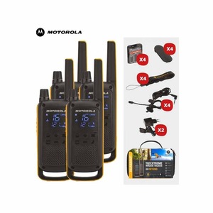 Radio bidirectionnelle <span class=keywords><strong>PMR</strong></span> T82 Extreme Quad 5km, 2W de puissance, batterie 1500-2000mAh, pack double avec écouteurs - Économique - Product Image 4