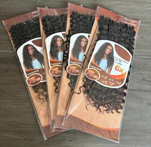Extensions de cheveux synthétiques bouclés 6X de haute qualité pour tresses, lots de mèches ondulées effet naturel pour femmes, vente en gros - Product Image 1