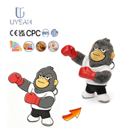 Jouets en peluche personnalisés avec logo, en coton, conformes aux normes CPC EN71 CE, design original, singe mignon, gorille en peluche, cadeaux