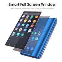 Funda con tapa de espejo inteligente para Samsung Galaxy S20 A51 A71 A81 A91 A50 A70 Note 20 10 9 8 S10 S9 S8 Plus Pro M51 FE A20 A30 A31