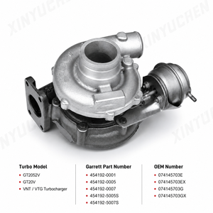 Turbocompresor GT2052V GT20V 454192-5007S 074145703G para VW Transporter <span class=keywords><strong>T4</strong></span> 2.5 <span class=keywords><strong>TDI</strong></span> - Product Image 1