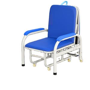 Portable Dual-Purpose Medical Chair with Widened <b>Single</b> <b>Bed</b> Metal Companion <b>Bed</b> for Hospitals Clinics Foldable Mobile Companion - Product Image 3