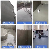 Revêtement imperméable en ciment polymère transparent pour carrelage et murs, revêtement liquide écologique durable avec adhérence supérieure