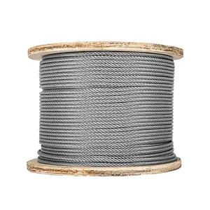 High Quality 12mm 30mm 45mm Round strand steel wire rope for cableway galvanized steel wire rope