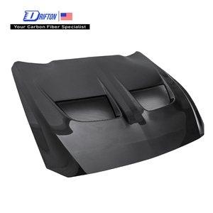 Capó de Fibra de Carbono Estilo GTD Negro Nuevo de Drifton para Mustang 2024 en Adelante con Acabado Brillante y Mate - Product Image 1