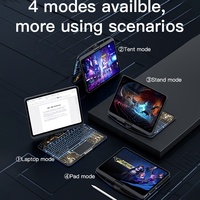 IFacemall - Nueva Funda con Teclado Retroiluminado Inalámbrico de Tamaño Completo de 2.4 GHz con Panel Táctil para iPad Pro 11 Air 4/5/M3/M4 de 10.9 Pulgadas - 7 Colores RGB LED
