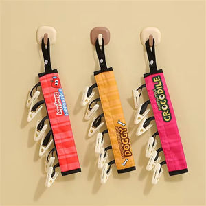 Cintre portable en tissu avec pince à chaussettes et support pliable pour sous-vêtements, idéal pour séchage en hôtel, en extérieur ou en voyage - Product Image 2