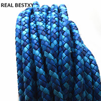 Nouveau cordon rond en cuir véritable de 6mm tressé véritable bande nouveau Design lacets en cuir de vachette pour bijoux Bracelets