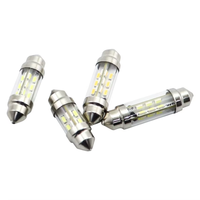 Ampoule LED Festoon C5W C10W 12V 24V 16/24SMD Canbus, lumière LED pour intérieur de voiture, miroir, lampe de lecture avec couvercle, 31/36/39/42MM