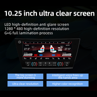 Écran tactile LCD numérique 10,25 pouces, panneau de climatisation, contrôleur de climatisation automatique, commande vocale pour BMW X5 2014-2018