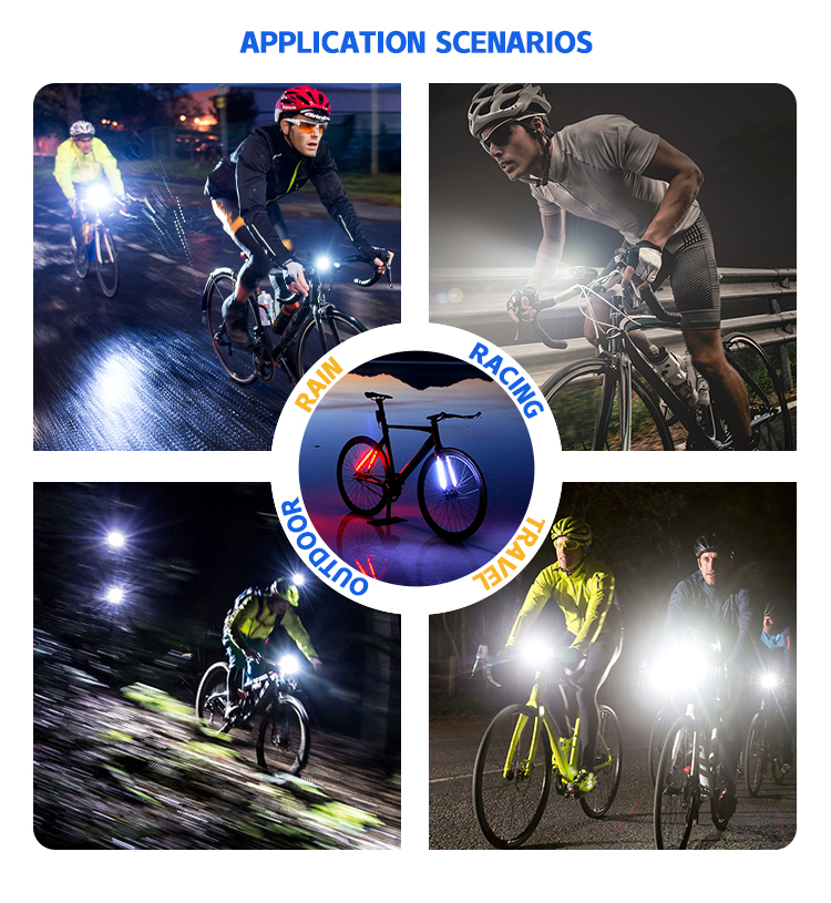 2600lm USB Charging LED Bicycle Light for Night Riding Mangel