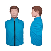 Modèle de mannequin d'entraînement à la RCP demi-corps, mini AED, sans sac Oxford, sans accessoires, sans contrôleur
