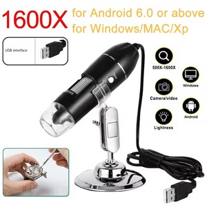 コンパクトポータブル高解像度<span class=keywords><strong>1600X</strong></span>デジタル顕微鏡カメラLEDはんだ磁気充電器USB充電精密電子加工 - Product Image 4