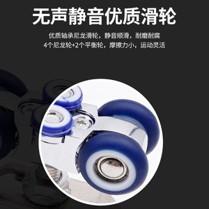 Roulette de porte pliante Kaishengxi, rotation à 360 degrés, accessoire de quincaillerie réglable pour porte en bois - Product Image 4