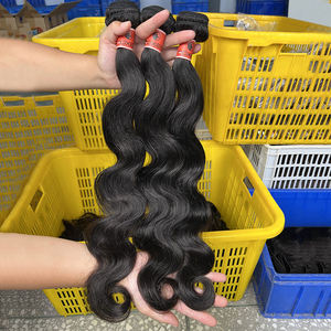 Extensions de cheveux vierges non traités, cheveux humains brésiliens Remy, 100% donneur unique, double trame, fermeture brute, noir naturel, pour femmes, à vendre, tissage de cheveux - Product Image 4