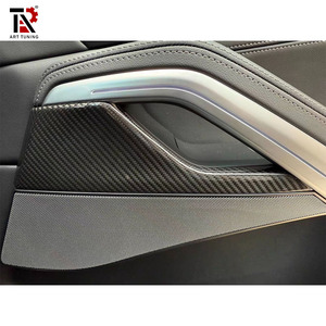 Juego de molduras interiores de fibra de carbono seca de alta calidad para <span class=keywords><strong>BMW</strong></span> <span class=keywords><strong>X6</strong></span> <span class=keywords><strong>G06</strong></span> F96, cubierta del panel del tablero de la consola central - Product Image 5