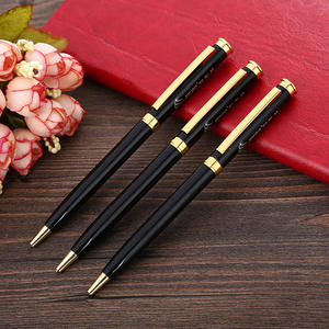 قلم كتابة شيراتون بشعار مخصص، قلم ألمنيوم كلاسيكي أسود دوار مع طباعة إعلانية ترويجية، قلم معدني مفضل لفنادق الخمس نجوم - Product Image 4