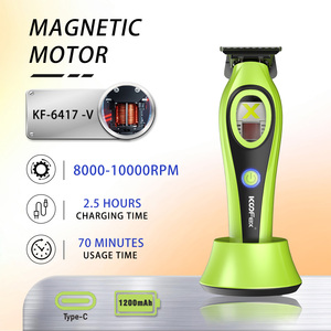 KooFex KF-A04 OEM/ODM Afeitadora Profesional de Doble Lámina con Cuchilla <span class=keywords><strong>DLC</strong></span>, Cortapelos con Motor Magnético de 10000 RPM, Set de Recorte de Pelo - Product Image 3