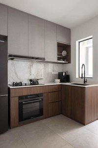 Gabinetes <span class=keywords><strong>de</strong></span> <span class=keywords><strong>Cocina</strong></span> <span class=keywords><strong>Modernos</strong></span> <span class=keywords><strong>de</strong></span> Estilo Antiguo, Sin Tiradores, <span class=keywords><strong>de</strong></span> Primera Calidad, Madera <span class=keywords><strong>de</strong></span> Nogal, Contrachapado, Encimera <span class=keywords><strong>de</strong></span> Mármol, Revestimiento Integrado, <span class=keywords><strong>Electrodomésticos</strong></span> Integrados - Product Image 5