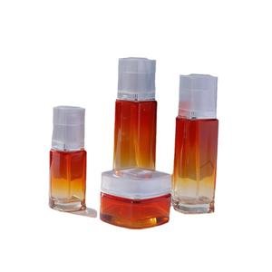 Oreya cosmétiques bouteilles en verre motif vertical forme carrée pour Essence soins de la peau émulsion faux cils bouteilles en verre vides - Product Image 6