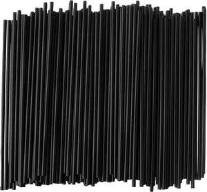 Einweg-Rühr stäbchen aus schwarzem Kunststoff