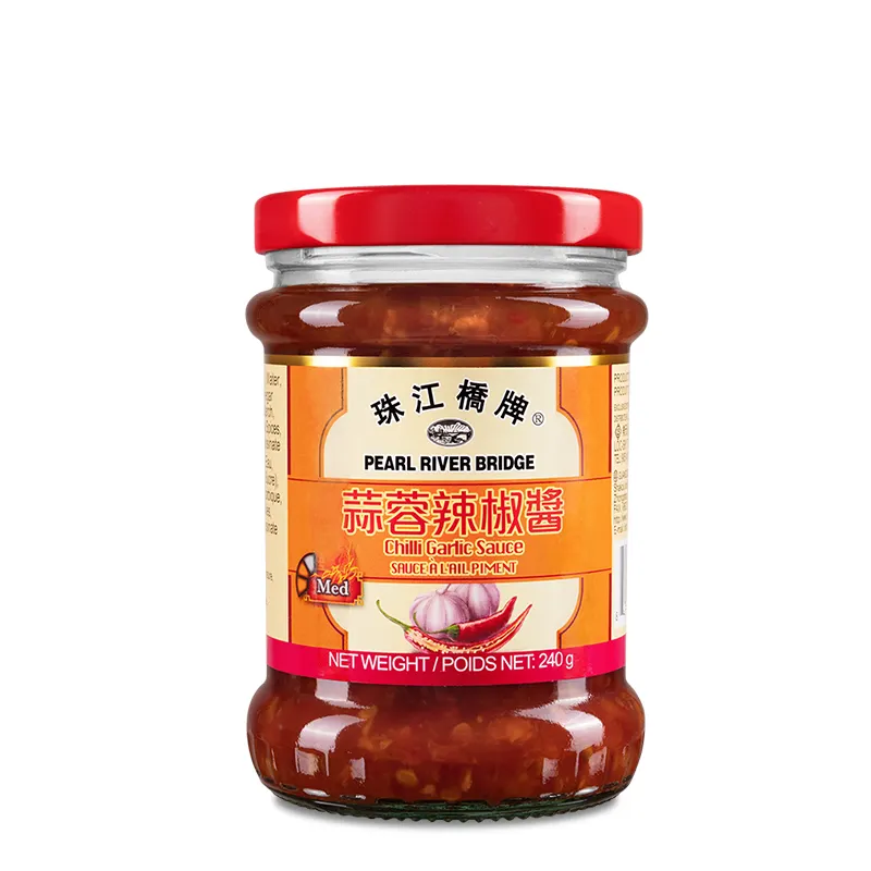 Salsa de ajo y chile China caliente al por mayor 240g salsa de Chile PRB con precio de fábrica