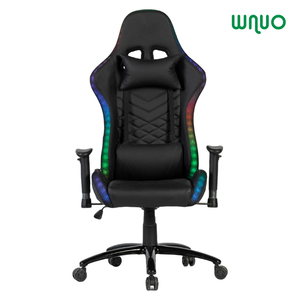 2022 tốt nhất RGB hiện đại Ergonomic Ghế văn phòng nhà áp dụng xoay Thiết kế da lưới PU vật liệu massage Tính năng game thủ chuyên viên máy tính - Product Image 2