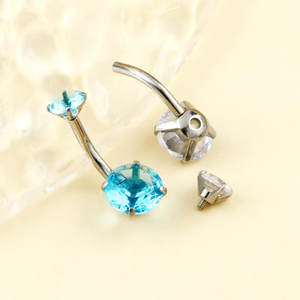 Iç iplik seks göbek halkası ile pembe Gem göbek düğme Piercing <span class=keywords><strong>Vintage</strong></span> kadın takı - Product Image 4