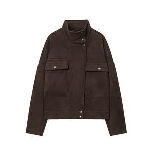 Chaqueta Bomber Holgada de Moda para Mujer, Estilo Europeo Americano, Temperamento Moderno, Primavera 2026, <span class=keywords><strong>BR</strong></span>&ZACross-border Explosions - Product Image 1