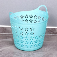 Panier à linge coloré organisateur de vêtements sales panier de rangement en plastique de vente chaude