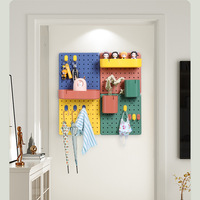 Étagères murales perforées à trous, sans perçage, pour dortoir, cuisine, salle de bain, bureau, organisateur de bijoux, salon