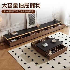 Modern TV Cabinet With Led <b>Light</b> Storage Unit For Living Room Solid Wood Floor Standing Design - Product Image 3