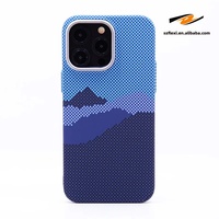 Coque de téléphone personnalisée en métal PC magnétique à motif nuage en fibre de carbone et design écossais pour iPhone 18 17 16 15 14 13 12 Pro Max