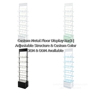 Exhibidor de Metal para Piso con Cajones de Acrílico para Cosméticos de Lujo, Cuidado de la Piel, Suero, Crema, Exhibición para Minoristas - Product Image 5