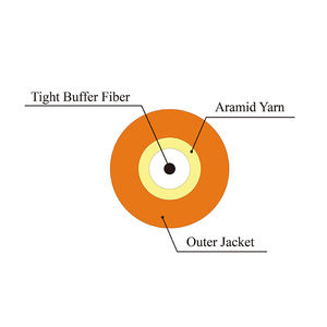 Câble tampon serré à fibre optique Simplex 2.0mm 3.0mm SM MM LSZH PVC TBF Câble <span class=keywords><strong>Internet</strong></span> à fibre optique Câble à fibre optique - Product Image 5