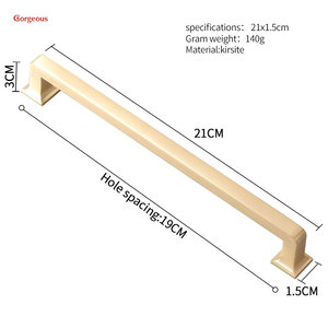 European Style Gold <strong>Black</strong> Modern Luxury Kitchen Furniture Cabinet Door Handle and Pulls for Furniture Hardware - Product Image 6