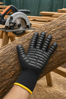 Gants anti-vibrations certifiés résistants aux chocs, vente en gros directe d'usine, gants de protection pour le travail