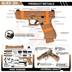 <span class=keywords><strong>Pistolet</strong></span> <span class=keywords><strong>à</strong></span> hydrogel G19x Gun Metal Gelblaster Gun Goy Guns pour adultes - Product Image 4