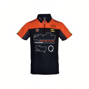 เสื้อโปโลสำหรับนักแข่งรถคุณภาพสูง ระบายอากาศได้ดี ออกแบบได้ตามต้องการ แขนสั้น สำหรับทีมแข่งรถ พิมพ์ลายดิจิทัล ผลิตจากโพลีเอสเตอร์ % - Product Image 1