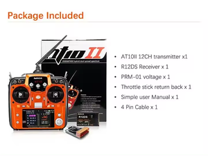 2024 Radiolink AT10II 12 채널 RC 송신기 수신기 R12DS FPV 드론 전압 원격 측정을위한 2.4GHz 무선 원격 배터리 - Product Image 5