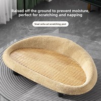 Griffoir pour chat résistant à l'usure, en sisal non-déchirable, lit pour chat tout-en-un, adapté à toutes les saisons, grand format, style canapé, simplicité