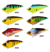 Leurre de pêche Lipless Crankbait à vibrations silencieuses, à aileron carré large, pour la pêche à la perche et au snapper en rivière, lac et ruisseau, en ABS