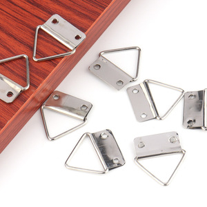 Gancho Colgante Triangular Plateado de Acero Inoxidable, Gancho Individual de 1-3 kg para Montaje en Pared o Puerta - Product Image 2