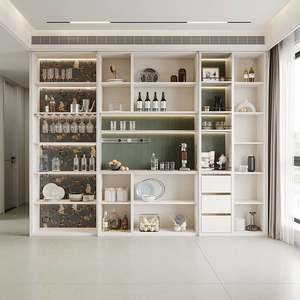 Minimalist Solid Wood Foldable <b>Sideboard</b> <b>for</b> Contemporary Dining Living Room <b>Kitchen</b> Use Strong Storage Capacity Home Hotel Use - Product Image 4