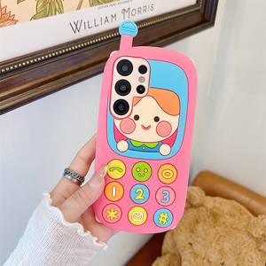 <span class=keywords><strong>Coque</strong></span> <span class=keywords><strong>de</strong></span> <span class=keywords><strong>téléphone</strong></span> en silicone souple motif dessin animé <span class=keywords><strong>Kawaii</strong></span> ludique 3D, style poupée nostalgique, pour <span class=keywords><strong>Samsung</strong></span> Galaxy S26 Ultra S25 S23 A57 A56 - Product Image 3