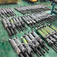Fendeur de roche hydraulique avec groupe motopropulseur pour la démolition silencieuse du béton et le concassage de pierres, fendeur de roche hydraulique pour tunnel