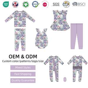 Body in Viscosa di Bambù Personalizzato per Neonati, Tessuto Morbido e Traspirante, Tutina con Volant per Bambine - Product Image 2