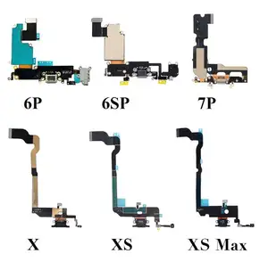 الهاتف المحمول USB ميناء الشحن ل iphone 6 6S 7 8 زائد X XR XS ماكس 11 لسامسونج أجزاء موصّل إرساء للصوت فليكس